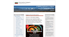 Desktop Screenshot of informationbulgaria.com