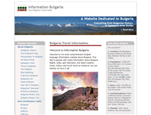 Tablet Screenshot of informationbulgaria.com